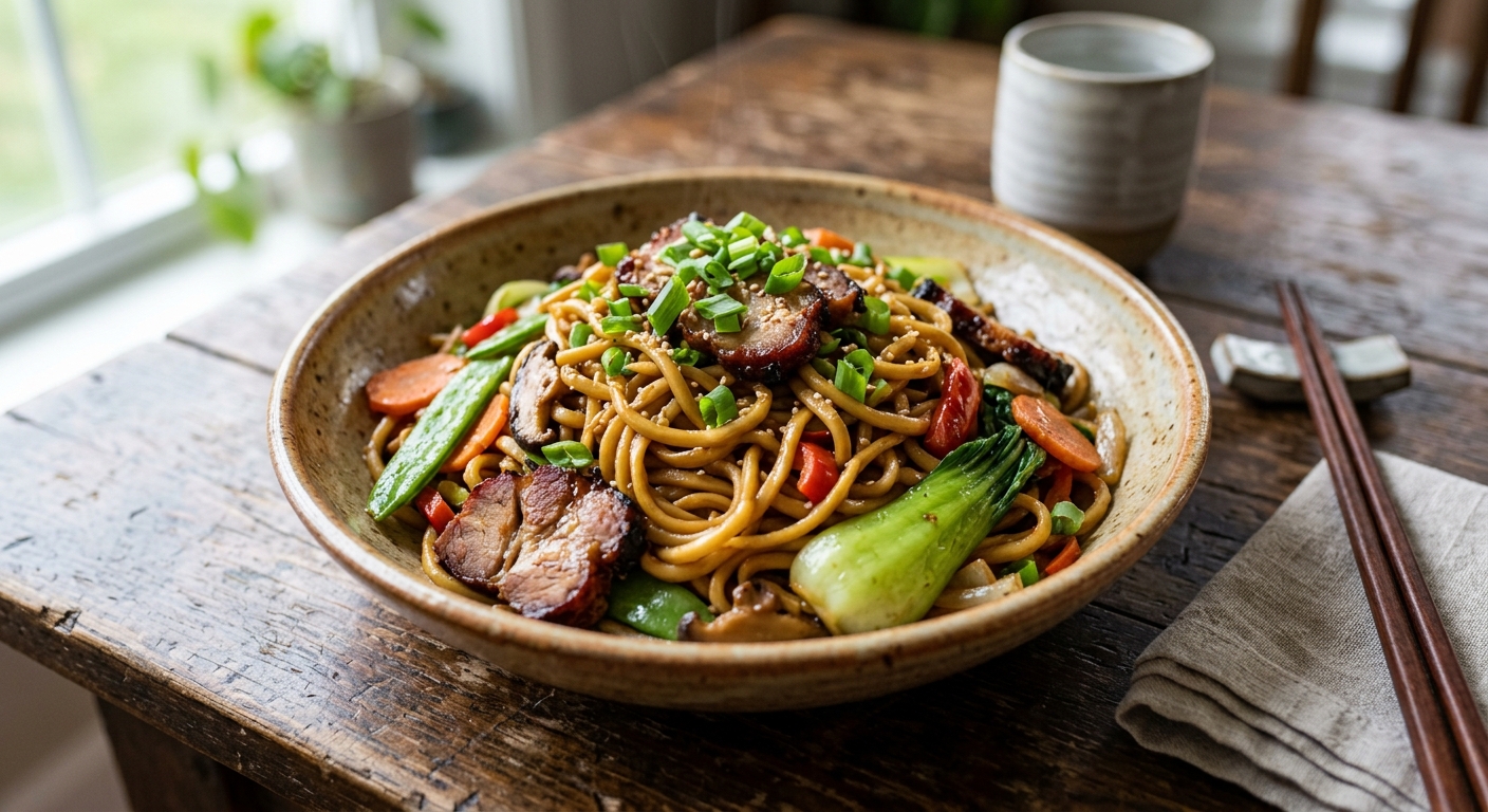 Roast Pork Lo Mein